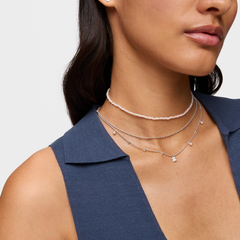 Колье Sweet Dolls из серебра с жемчугом фото 6