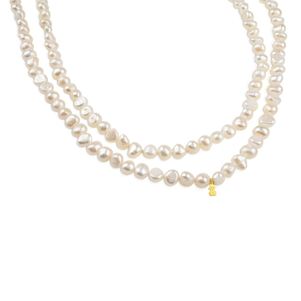 Колее Pearls из жемчуга с золотом фото 3