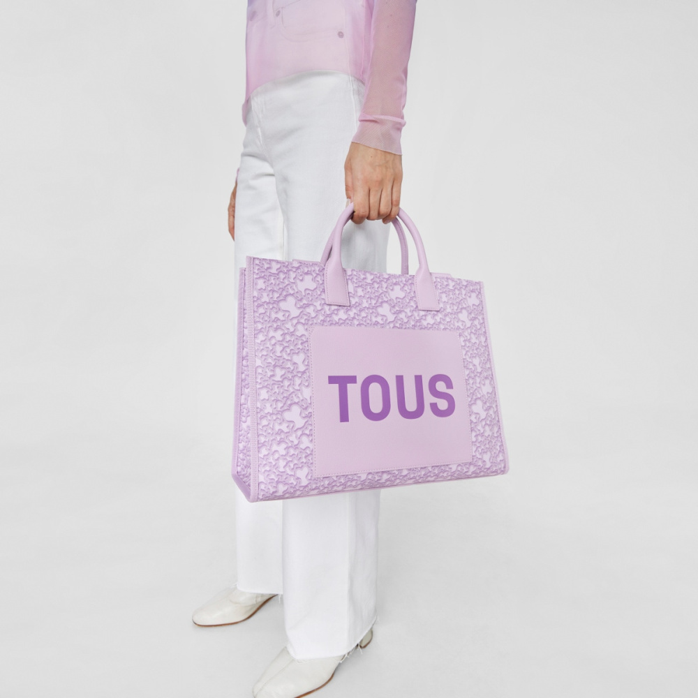 Большая сумка-шоппер TOUS Kaos Mini Evolution Amaya из канвы фото 7