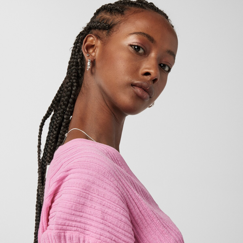 Серьги-кольца из серебра фото 5