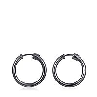 Серьги Basics из темного серебра