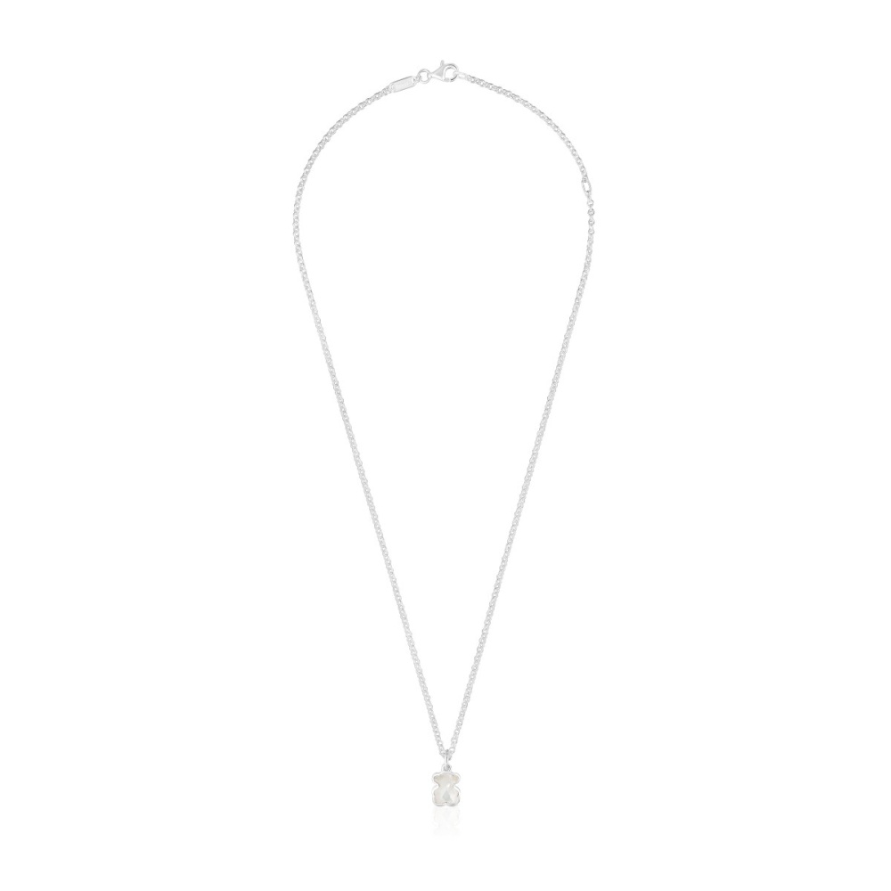 Колье из серебра с перламутром фото 3