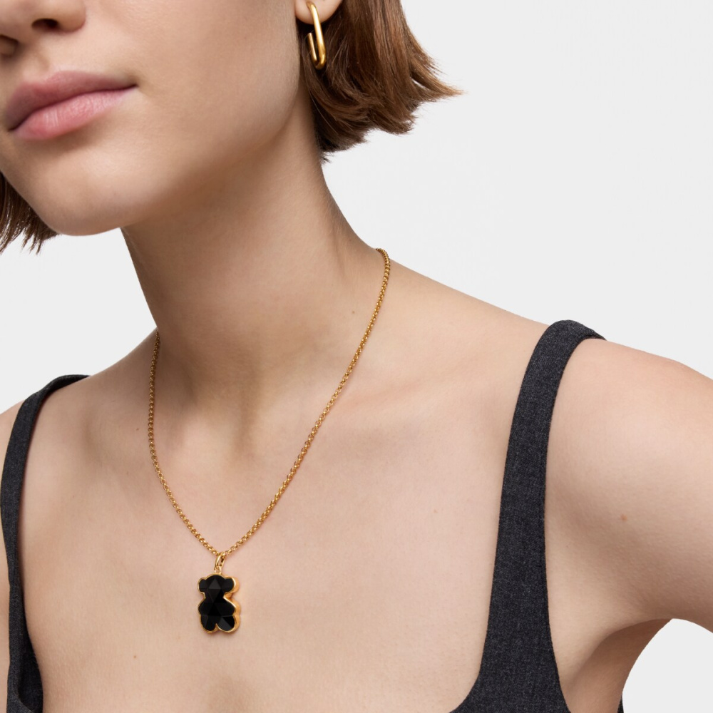 Кулон из вермеля с ониксом фото 7