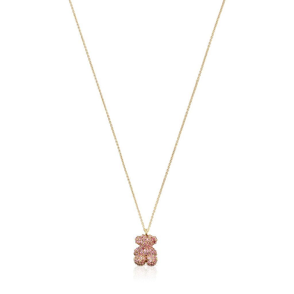 Колье Bold Bear из золота с сапфирами