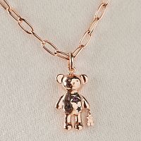Кулон Teddy Bear Stars из вермеля с камнями