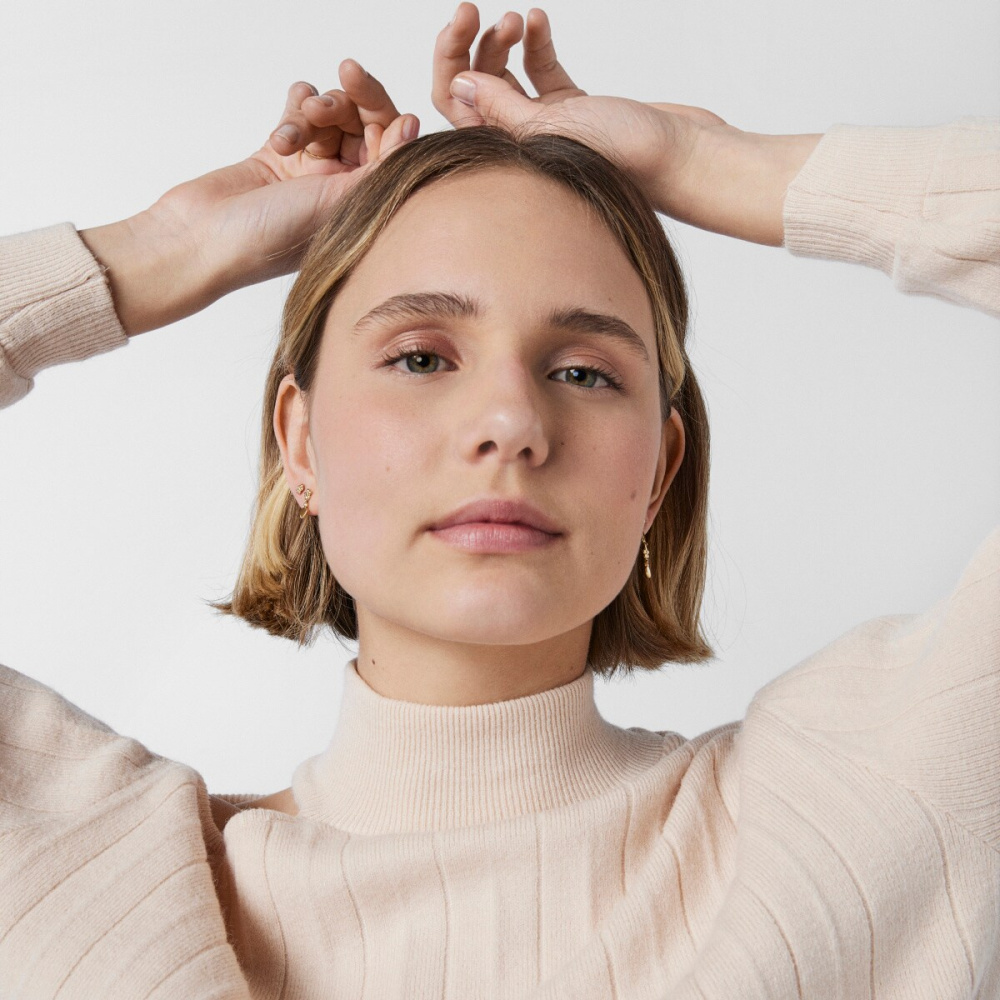 Серьги Fragile Nature из золота с бриллиантами и рубинами фото 9