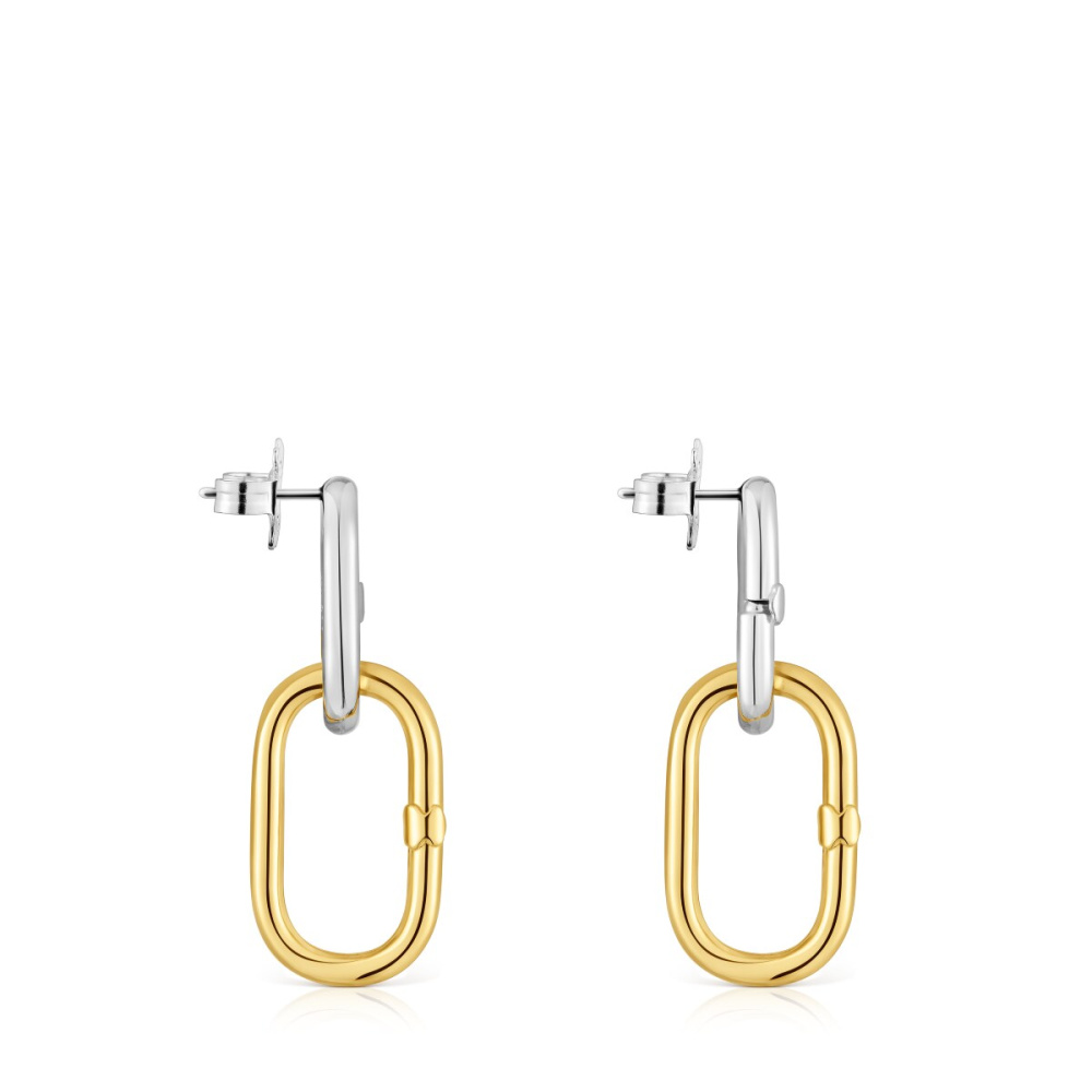 Серьги из серебра и вермеля фото 3