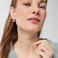 Колье Mini Color из серебра с цветными камнями