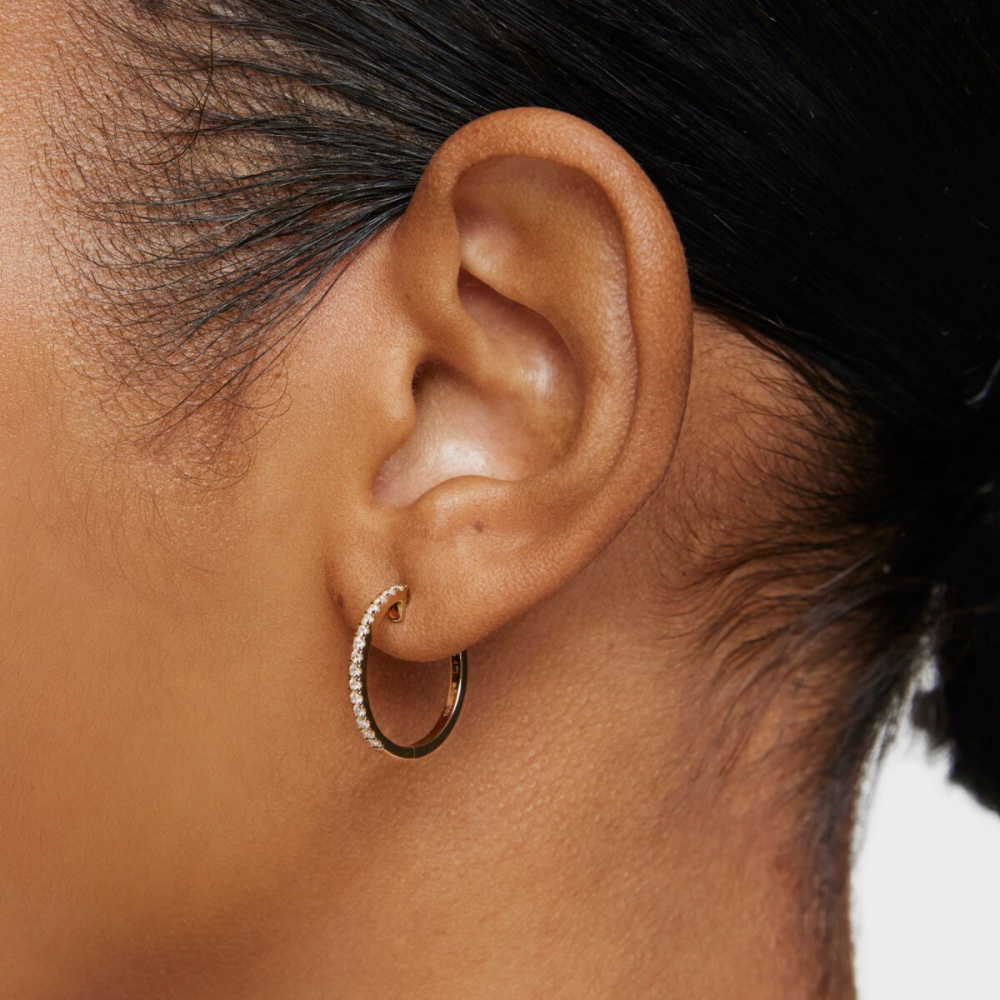 Серьги-кольца Les Classiques из золота с бриллиантами фото 5