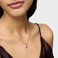 Кулон Medallions из вермеля с родолитом