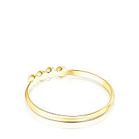 Золотое кольцо Straight Color с натуральными камнями