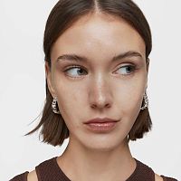 Серьги-креолы Bold Motif из серебра
