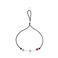 Браслет Bold Motif из нейлона и серебра с жемчугом и камнями