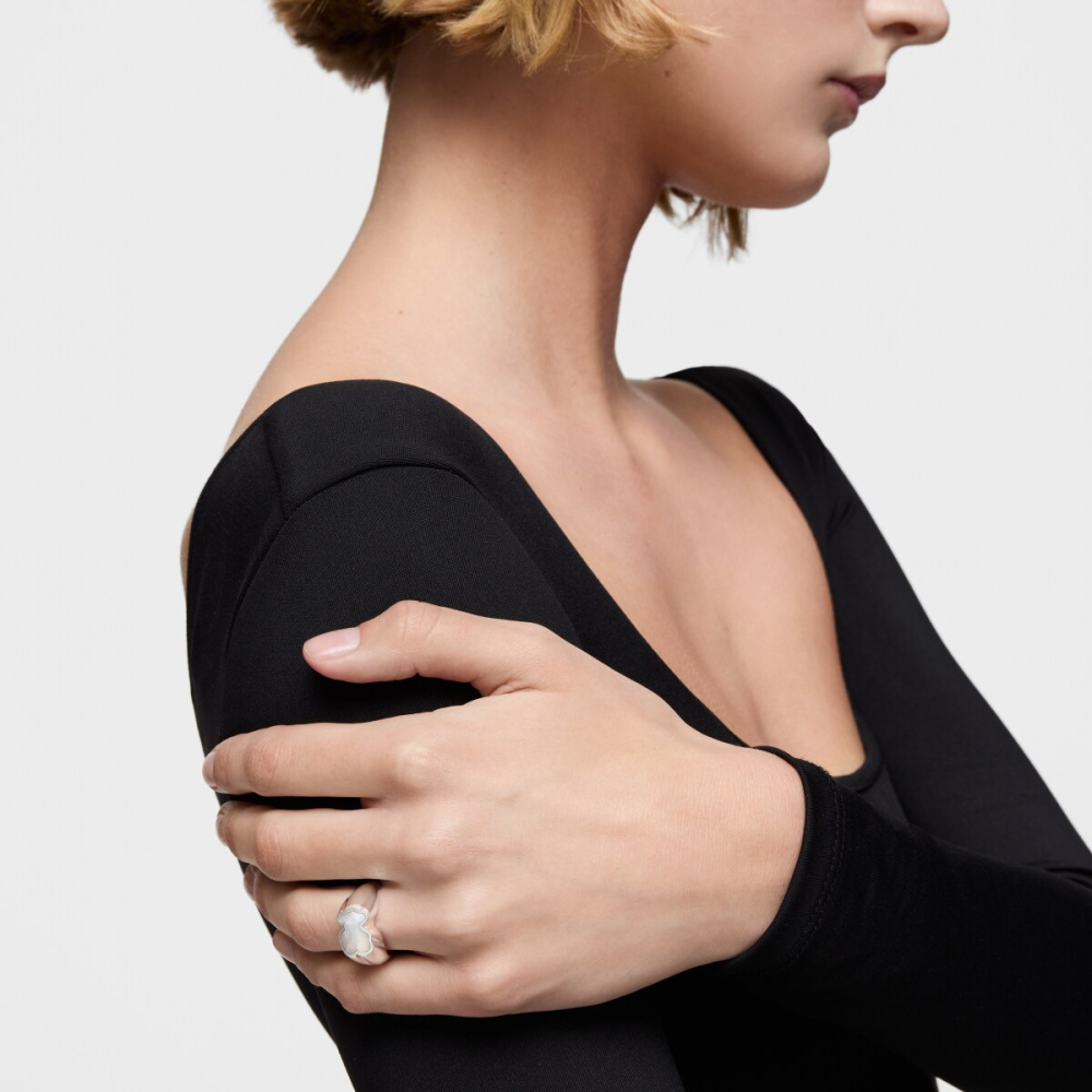 Кольцо Icon Color из серебра с перламутром фото 5