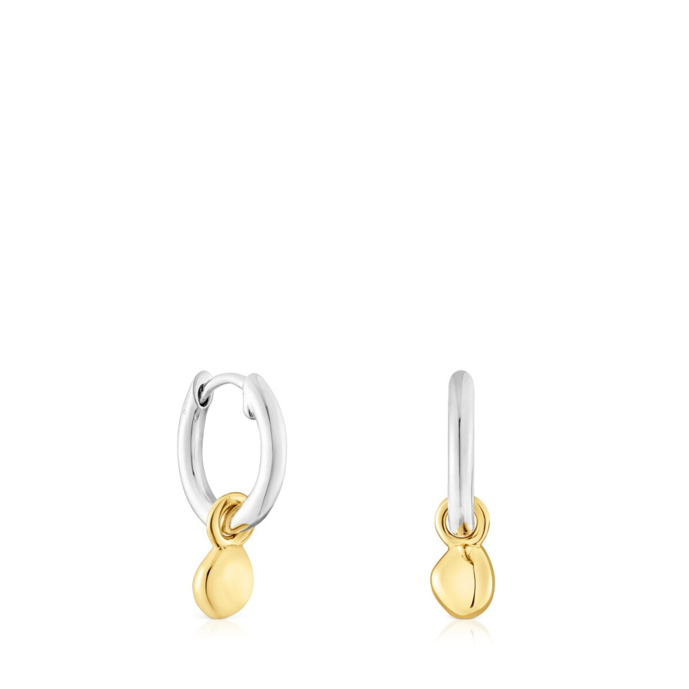 Серьги-кольца Joy Bits из серебра и вермеля фото 2