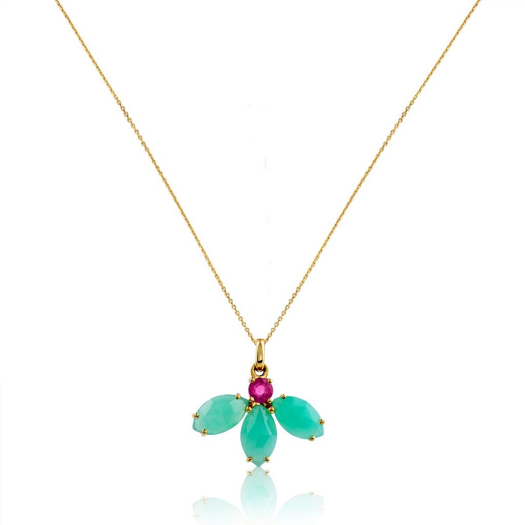  Колье Beach из золота с камнями.