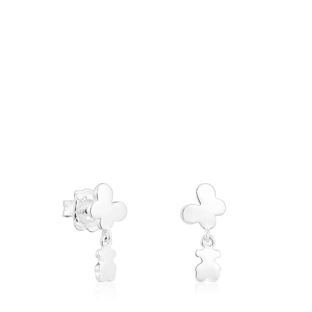 Серьги Bold Motif из серебра