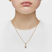 Кулон Medallions из вермеля с перламутром, иолитами и хромдиопсидом