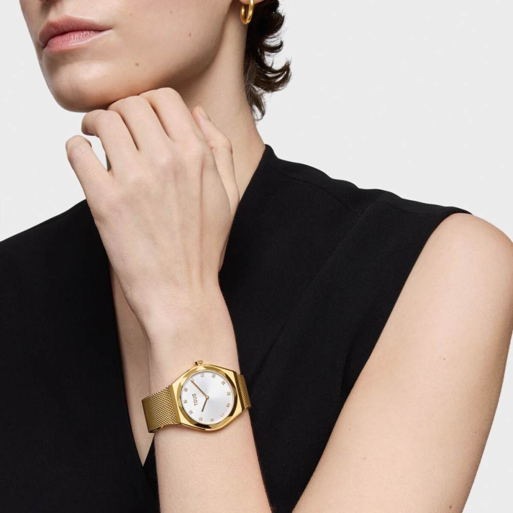 Часы Karat Round Mesh из стали с IPG-покрытием фото 5