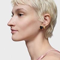 Серьги Color Black из вермеля с ониксом