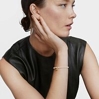 Браслет Bold Bear из вермеля с жемчугом и топазом 
