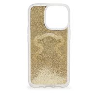 Золотистый чехол для мобильного телефона Delray 13 Pro Glitter Mirror Bear
