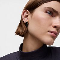 Серьги из вермеля с ониксом