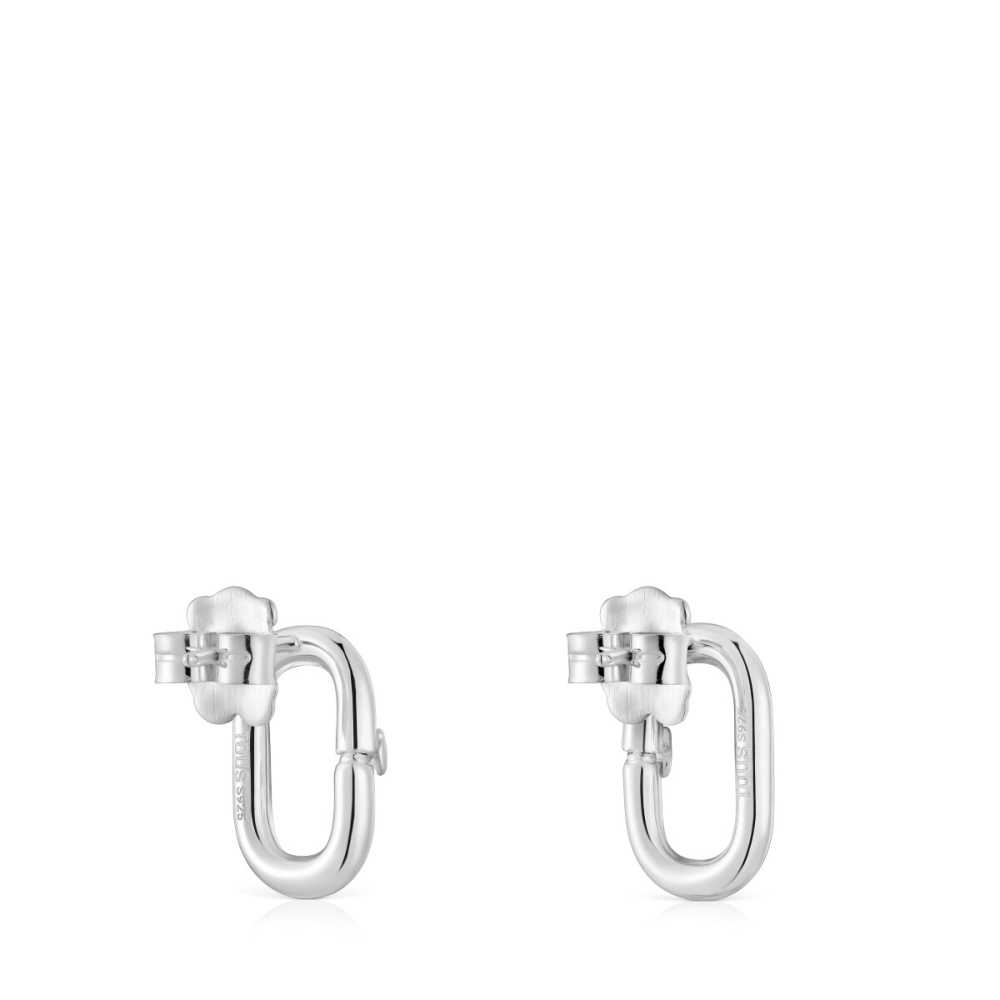 Серьги Hold Oval из серебра фото 4