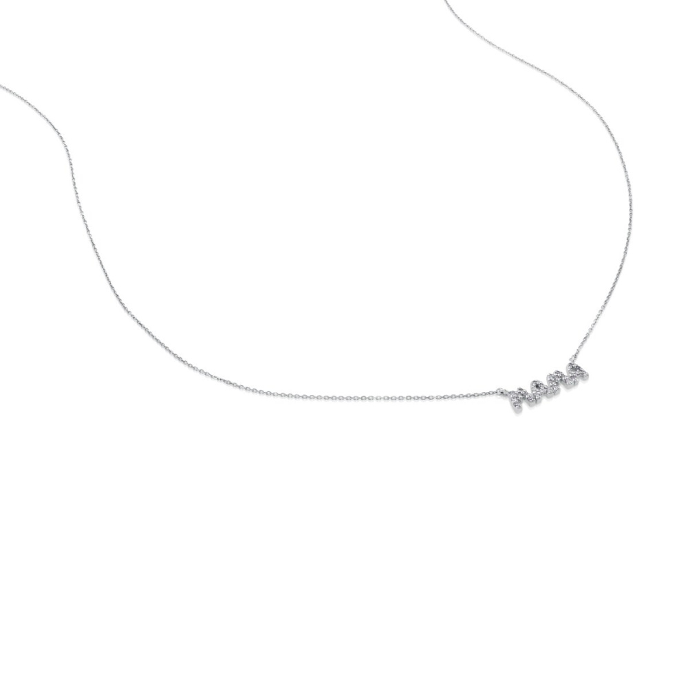 Колье из белого золота с бриллиантами фото 3