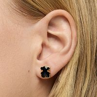 Серьги Icon Color из вермеля с ониксом