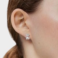 Серьги I-Bear из серебра с жемчугом