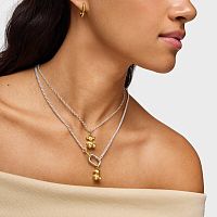 Кулон Bold Bear из вермеля и серебра