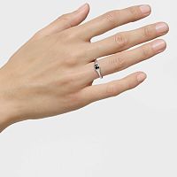 Кольцо из серебра с ониксом