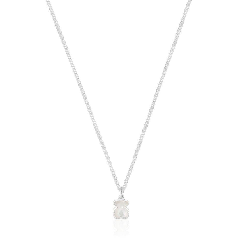 Колье из серебра с перламутром фото 2