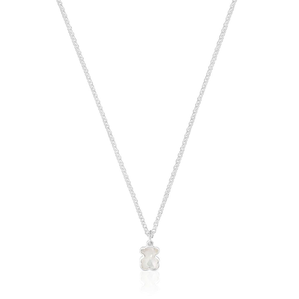 Колье из серебра с перламутром