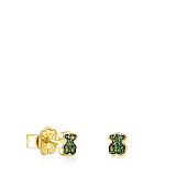 Серьги New Motif из вермеля с хромдиопсидом
