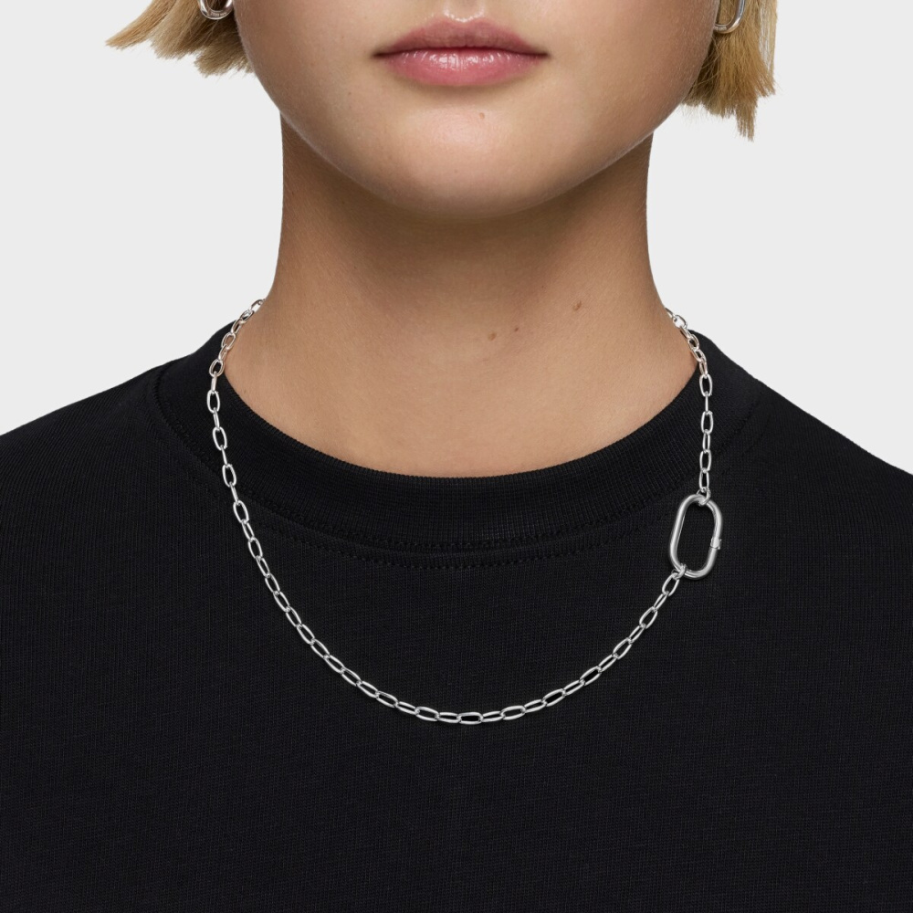 Колье Hold Oval из серебра фото 6