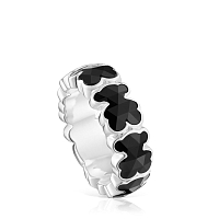 Кольцо из серебра с ониксом