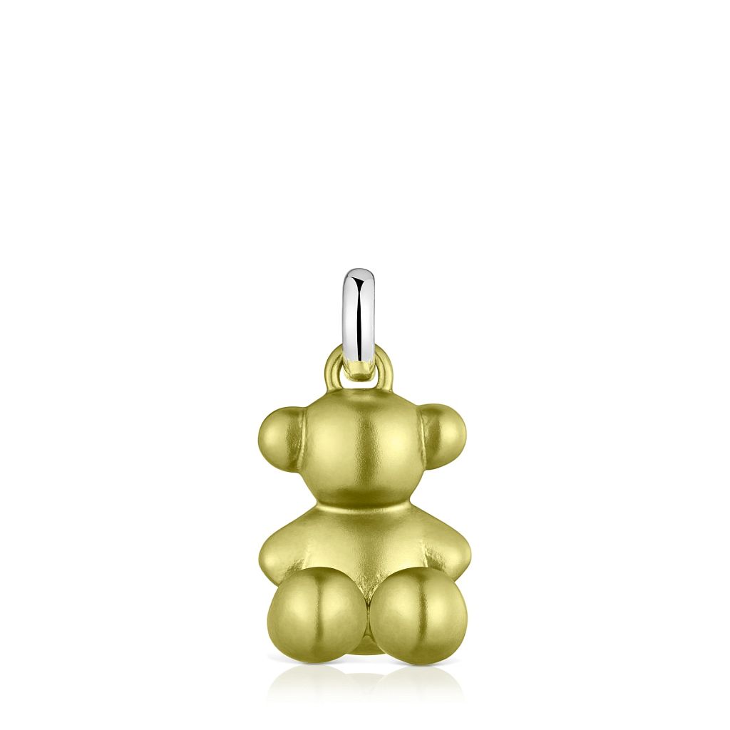 Кулон Bold Bear из стали с лаймовым покрытием
