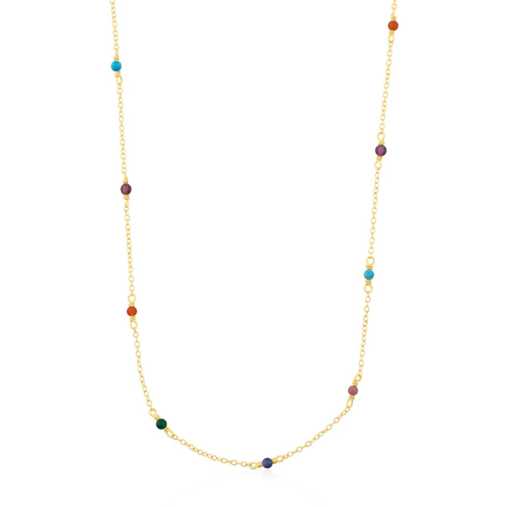 Ожерелье Super Power из Серебра Vermeil с Драгоценными Камнями фото 2