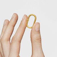 Соединительное кольцо Hold Oval из вермеля
