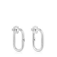 Серьги Hold Oval из серебра