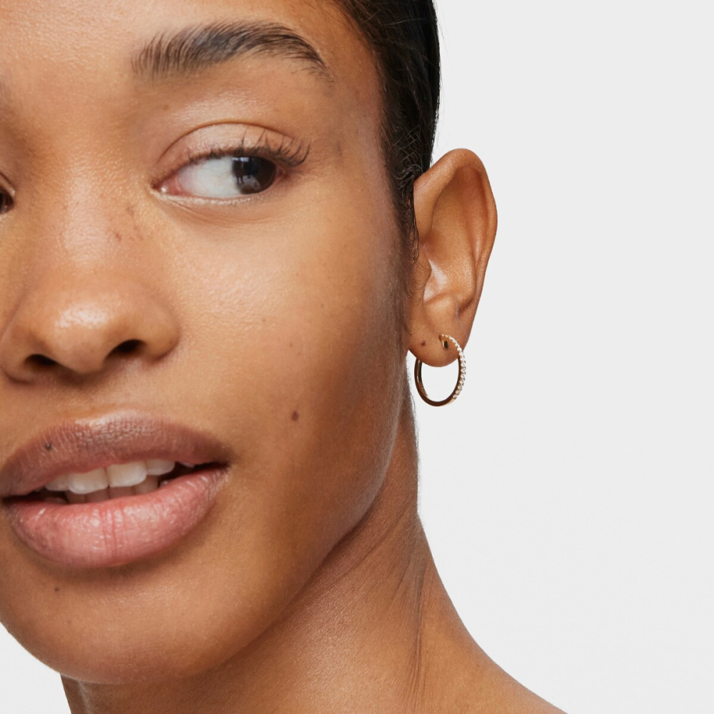 Серьги-кольца Les Classiques из золота с бриллиантами фото 7