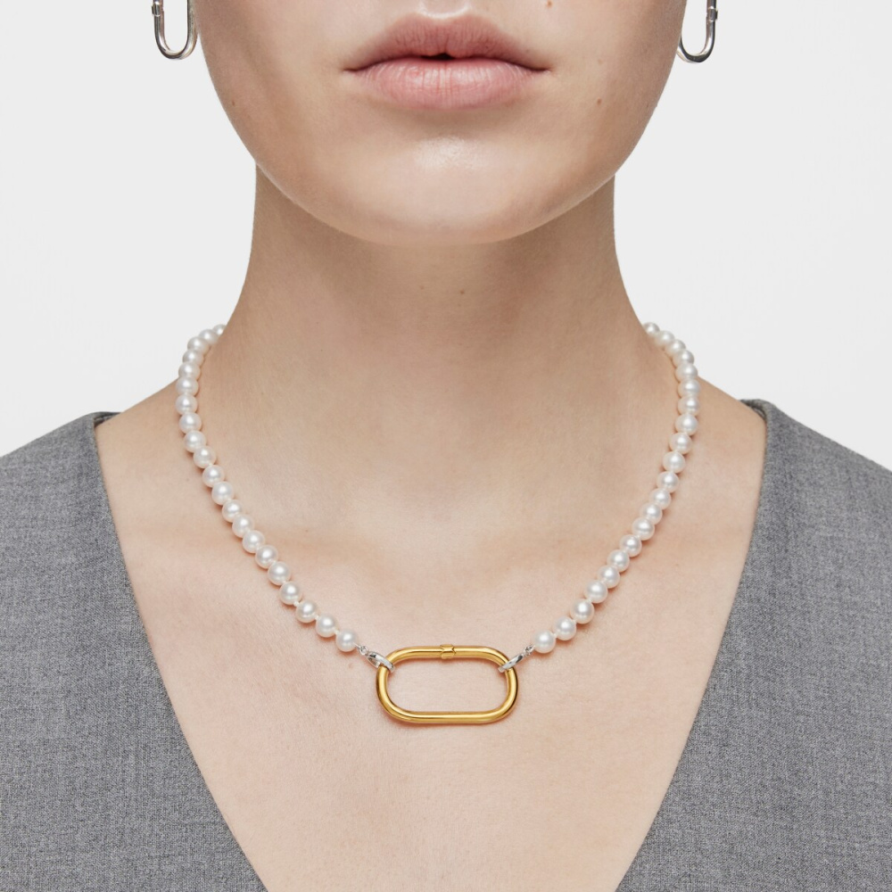 Соединительное кольцо Hold Oval из вермеля фото 8