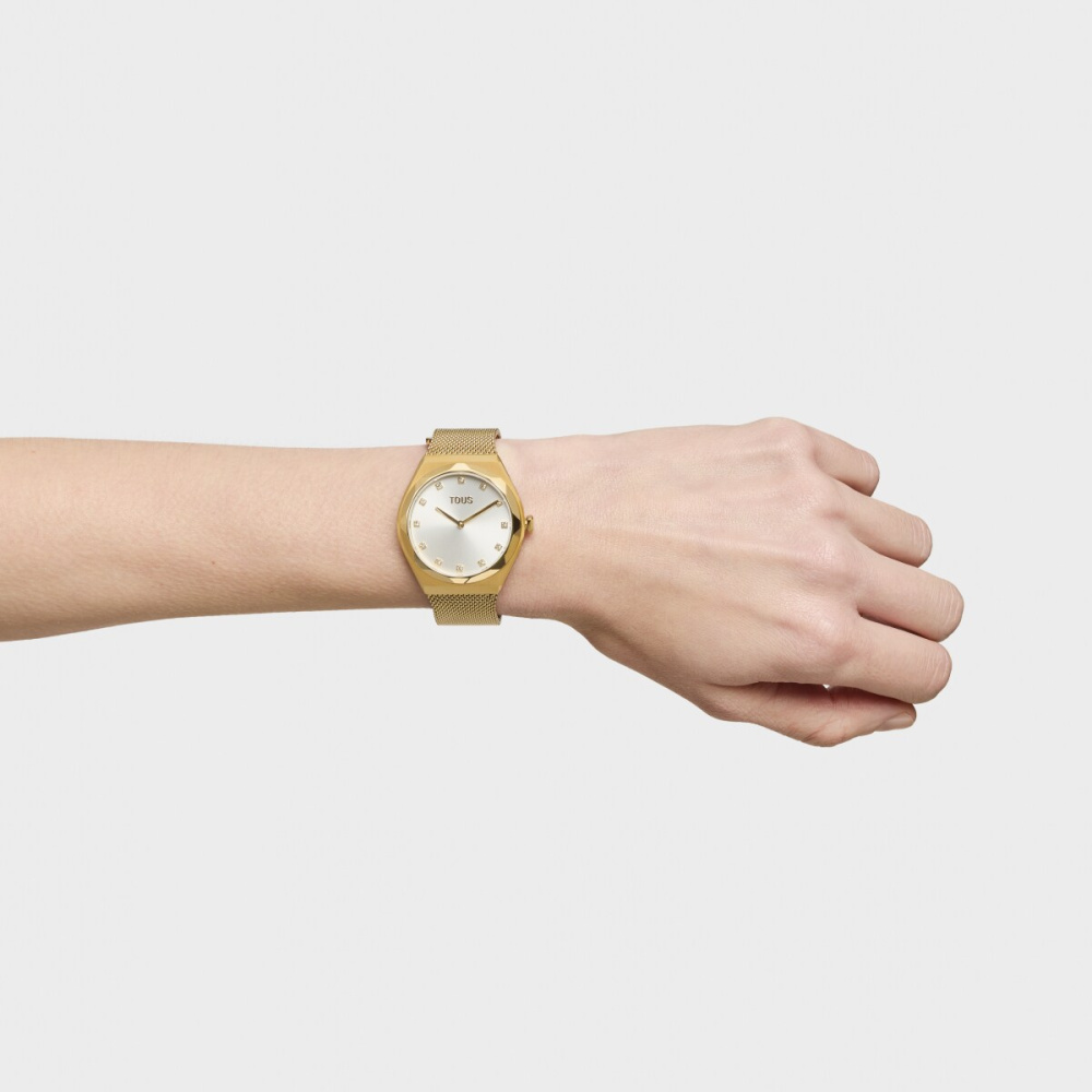 Часы Karat Round Mesh из стали с IPG-покрытием фото 8