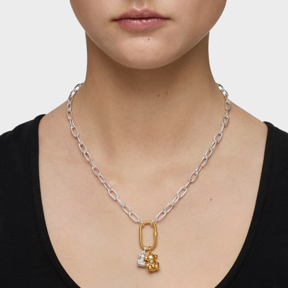 Колье Hold Oval из серебра фото 7