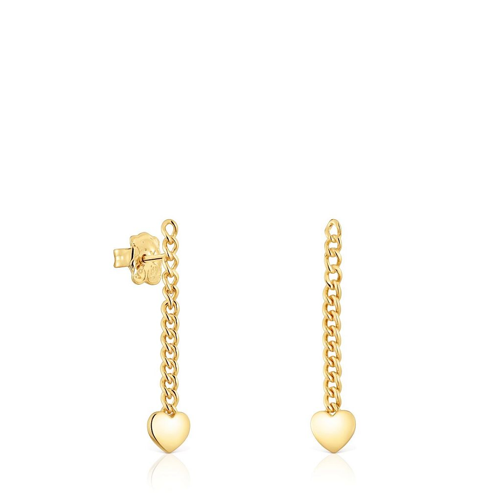 Серьги Bold Motif из вермеля