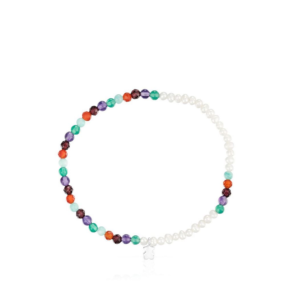 Браслет Bold Motif с камнями и жемчугом